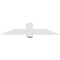 Ekena Millwork Eugene Architectural Grade PVC Gable Bracket, 60"W x 12 1/2"H x 6"D x 6"F, 5/12 Pitch GBP060X13X0606EUG00 - alternate 3